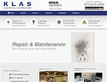 Tablet Screenshot of klaselectric.com